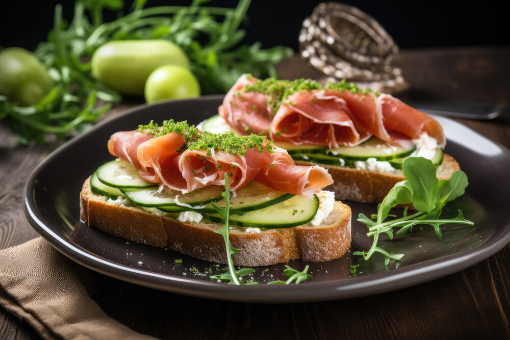 Tostada de jamón